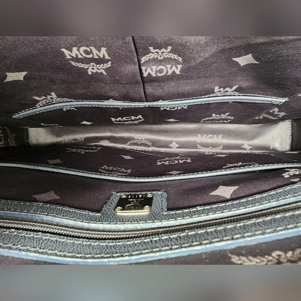 MCM Leather Briefcase Laptop Bag